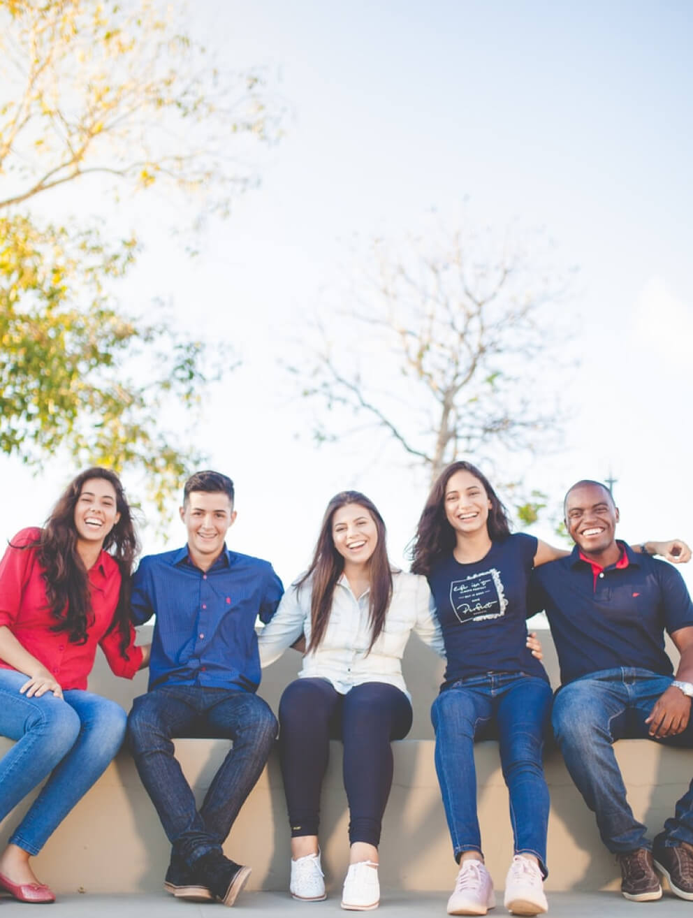 a group of students sitting