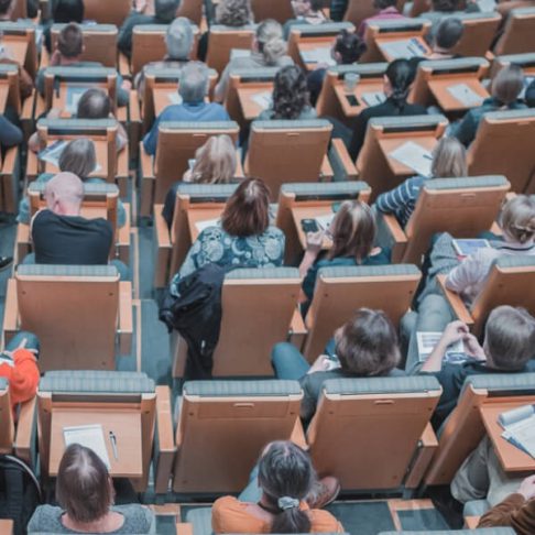 people in a lecture hall